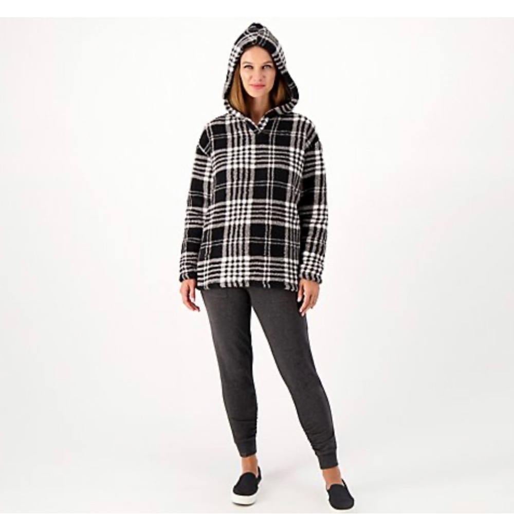 Anybody Printed Sherpa Hoodie